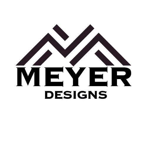 Meyer Designs logo with geometric shapes.